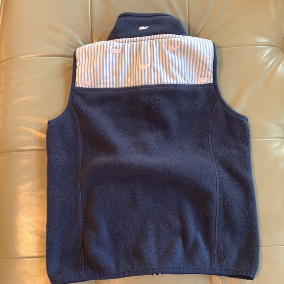 Vineyard Vines Navy Zippered Vest - Picture 2 of 7
